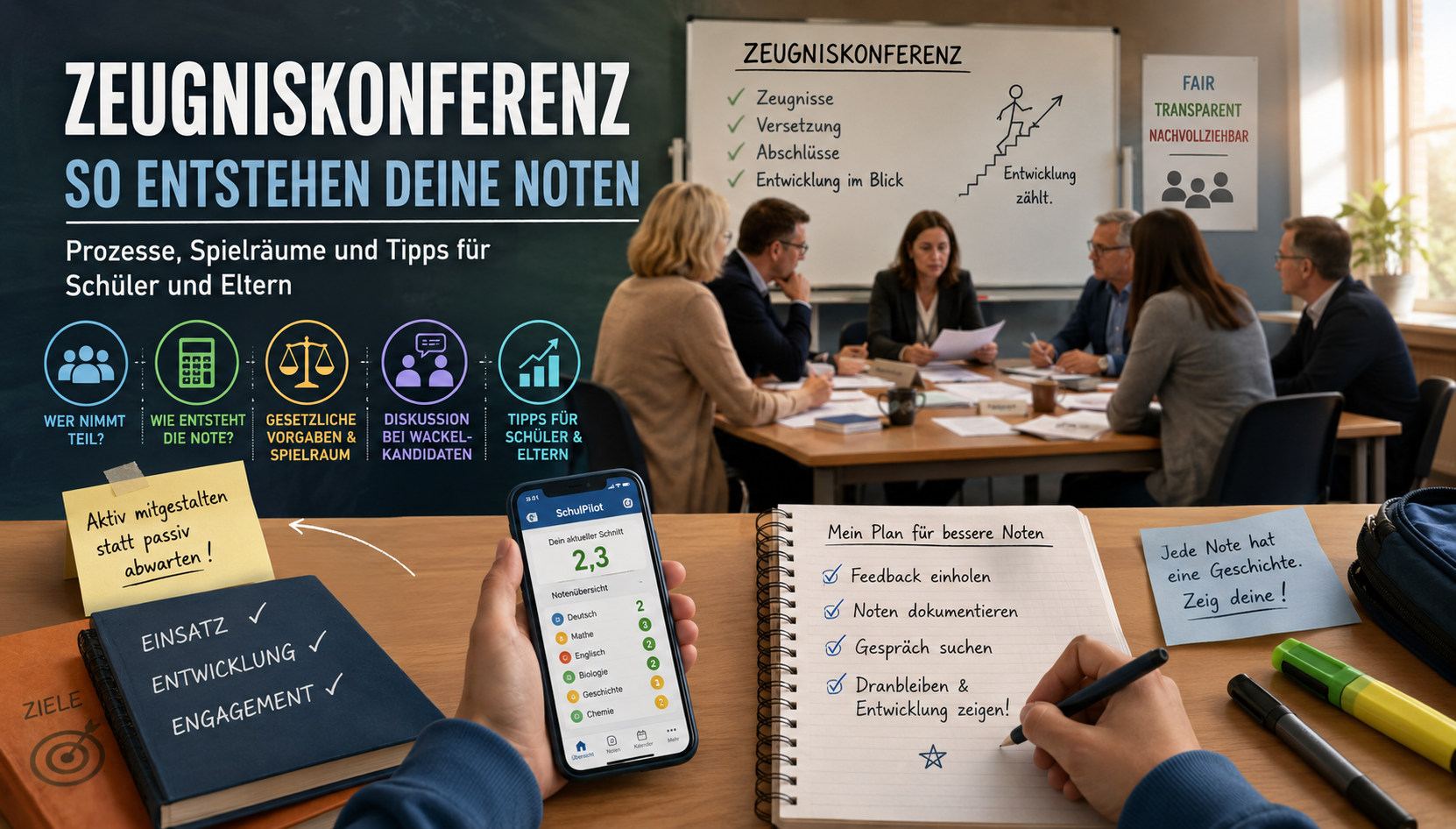 Zeugniskonferenzen verständlich erklärt: Wie Noten wirklich entstehen