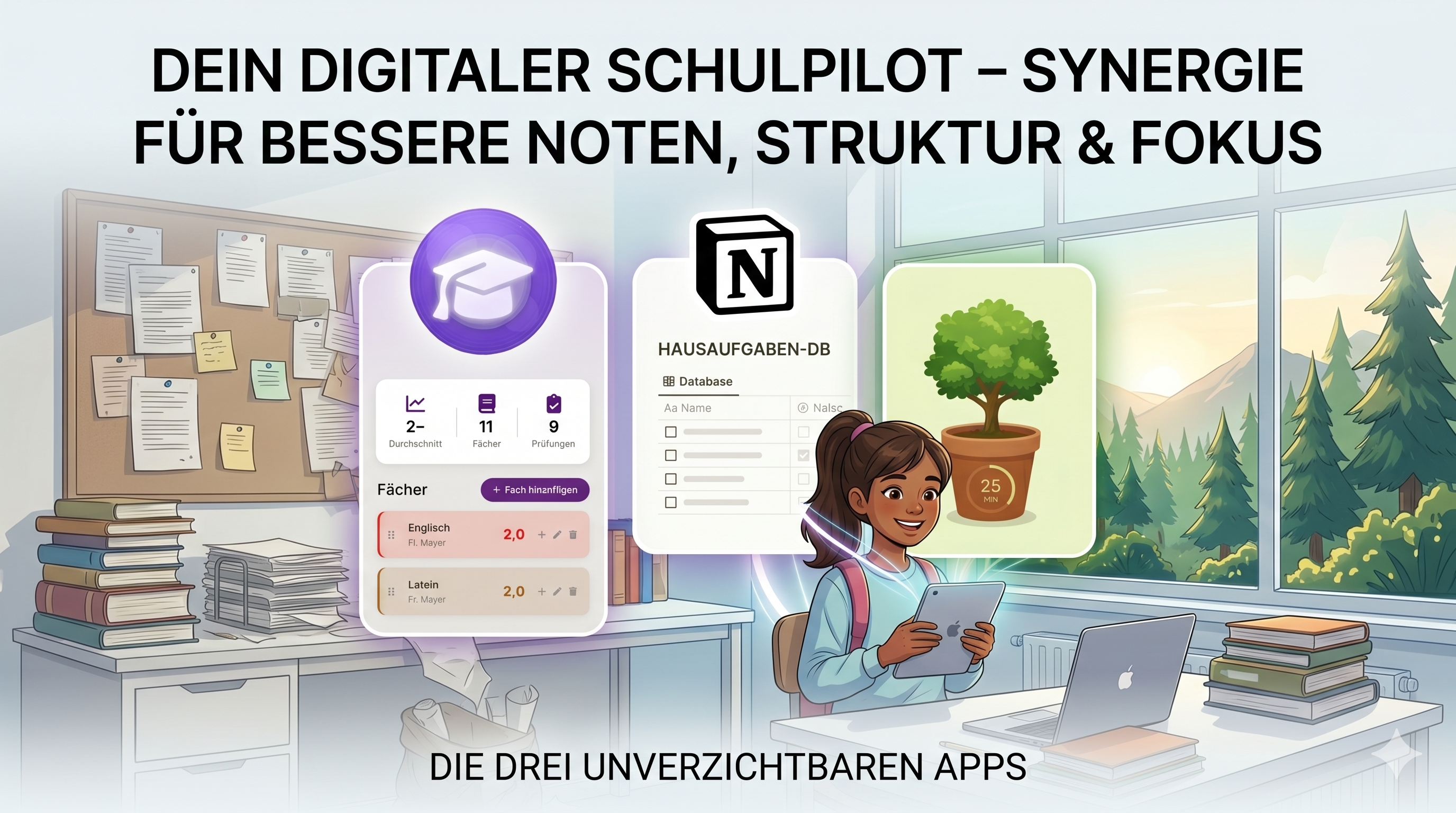 Die ultimative digitale Schultasche: 3 unverzichtbare Apps für deinen schulischen Erfolg